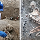 Pompei, gli scavi restituiscono due scheletri. «Sono stati uccisi da un terremoto»