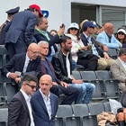 Mourinho e il suo staff alla finalissima degli Internazionali: Medvedev contro Rune, in attesa del Siviglia