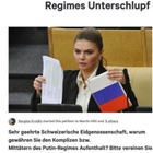 Alina Kabaeva, in Svizzera una petizione per espellere l'amante di Putin dal Paese: «Riunite Eva Braun al suo Hitler»