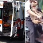 Napoli, 45enne in scooter con il cane si scontra con un'auto