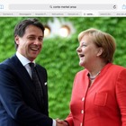 Conte cena con Merkel, sul tavolo rilancio crescita, Libia e dossier Alitalia