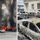Esplosione a Milano, un ferito: coinvolte quattro auto, «evacuata una scuola». Nube nera visibile in tutta la città