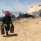 Inferno nella zona industriale di Ugento, a fuoco i caravan a noleggio