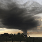 Incendio a Malagrotta, le immagini del rogo
