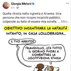Vignetta su Arianna Meloni e Lollobrigida, la premier (e sorella) Giorgia: «Cattiveria senza limiti»
