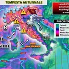 Meteo, nel weekend tempesta autunnale: piogge in tutta Italia. «Lunedì il giorno peggiore»