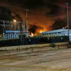 Incendio al porto di Ancona, notte da incubo