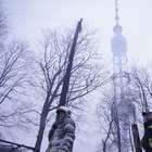 Torre tv di Kiev colpita dalle bombe 