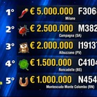 Lotteria Italia, i cinque biglietti vincenti: primo premio da 5 milioni a Milano