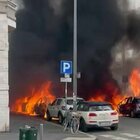 Milano, esplode furgone carico di bombole di ossigeno: il momento dello scoppio dell'incendio