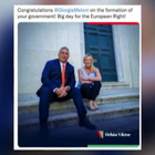 Da Von der Leyen a Orban, i tweet di congratulazioni per Meloni