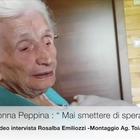 Peppina, la nonna che meritò un decreto, «Mai smettere di sperare, anche a 97 anni»