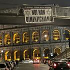 Giornata della Memoria, lo slogan dei Giovani Ebrei sui monumenti di Roma: «Noi non dimentichiamo»