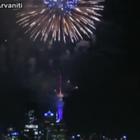 Nuova Zelanda, è già 2020: i fuochi d'artificio di Auckland