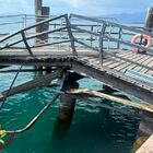 Motonave contro il pontile: tre feriti, Pasqua di paura sul lago di Garda