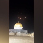 Israele, missili e droni iraniani sorvolano la Moschea al-Aqsa a Gerusalemme