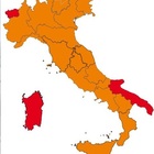 Zona gialla Lombardia, Lazio, Veneto e altre 10 regioni da lunedì. Zona arancione Campania, rossa Sardegna