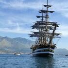 La nave scuola Amerigo Vespucci a Gaeta per "Le Grandi Vele"