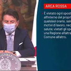 Conte: "Area rossa per Calabria, Lombardia, Piemonte e Val d'Aosta, vietato ogni spostamento"