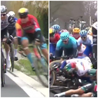 Giro delle Fiandre, perde il controllo della bici e fa cadere 40 corridori al. Maciejuk: «E' stato un grosso errore mio»