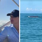 Ilary Blasi in barca, l'incontro choc con una balena in mare aperto: «Eccola, è enorme»
