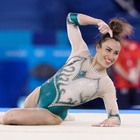 Vanessa Ferrari in finale del corpo libero alle Olimpiadi