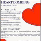 Il volontariato non si ferma: con «Heart Bombing #2000CuoriTerni» la città sarà "bombardata" di amore e speranza