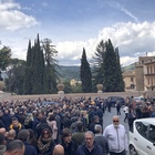 Il funerale di Vincenzo Mancini, patron di Cisalfa, a Tivoli