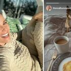 Michelle Hunziker, colazione a letto con i cani: la sorpresa delle sue «ciccine»
