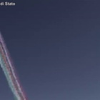 Mondiali sci, le Frecce Tricolori nel cielo di Cortina