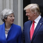 immagine Trump incontra May: «Pronti ad accordo post Brexit». Il sindaco Khan: «È il volto dell'ultradestra»