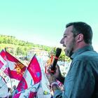 Salvini a Pontida e l'incubo flop: «Via il canone Rai»