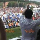 Lega a Pontida, le immagini dal palco dell'ingresso di Salvini