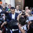 Governo, Di Maio lascia l'incontro del M5S in Via Paola (foto Andrea Giannetti/Ag.Toiati)