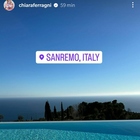 Sanremo, Chiara Ferragni è arrivata: la mega villa vista mare e l'angolo portafortuna. «Sono agitata, mai fatta una diretta tv»