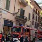 Roma, incendio nel centro storico: Ecco le immagini