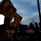 Tutti cantano l'inno catalano durante la manifestazione Video