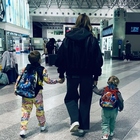 Chiara Ferragni a Dubai con i figli 