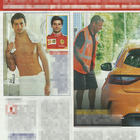 Carlos Sainz Jr, prossimo pilota Ferrari, con la macchina in panne (Nuovo)