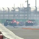 Incidente per Vettel: illeso, Ferrari distrutta. Leclerc lo evita per un soffio