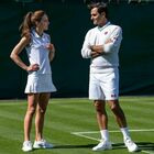 Kate e Federer, gioco di sguardi nel dietro le quinte della partita a Wimbledon