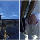 Coronavirus, Papa Francesco prega nella piazza vuota: «Tutti chiamati a remare insieme»