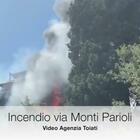 Incendio via Monti Parioli