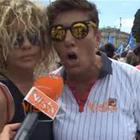 Eva Grimaldi e la compagna Imma: «Fontana dimettiti» Video 