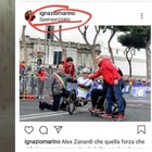 Alex Zanardi, Selvaggia Lucarelli bacchetta Ignazio Marino per la foto ricordo: «Post sponsorizzato»