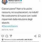 Fabrizio Corona, polemica contro Salvini: «Nessuno fuori dal carcere? Sbagliato, succede a tutti di sbagliare»