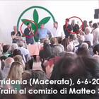 Luca Traini al comizio di Matteo Salvini a Corridonia Video