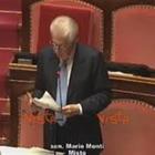 Monti: «Dal governo disprezzo del Parlamento»
