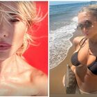Ilary Blasi e Chanel, relax al mare tra bikini e borse griffate: i selfie e la netta somigianza