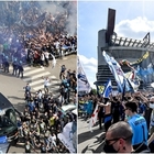 Festa Inter a San Siro, assembramenti allo stadio per la festa dei tifosi
